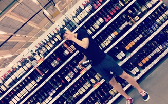 Alex Semenenko, супермаркет, винный отдел, вино, магазин