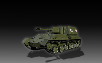 СВ, СССР, самоходная артиллерийская установка, САУ СУ-76